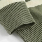 Striped Knit Polo Shirt for Men - Slim Fit Cotton Casual Wear - Perfect for Everyday and Smart Casual Outfits