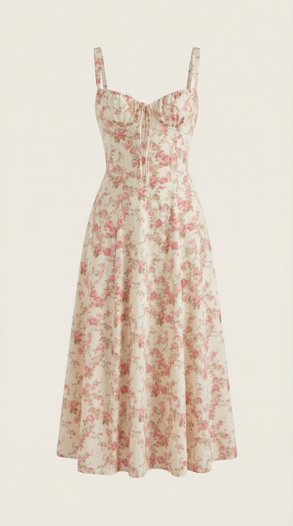 Summer Midi Dress for Women - Lightweight Cotton, Casual A-Line Design, Perfect for Outdoor Events and Warm Weather