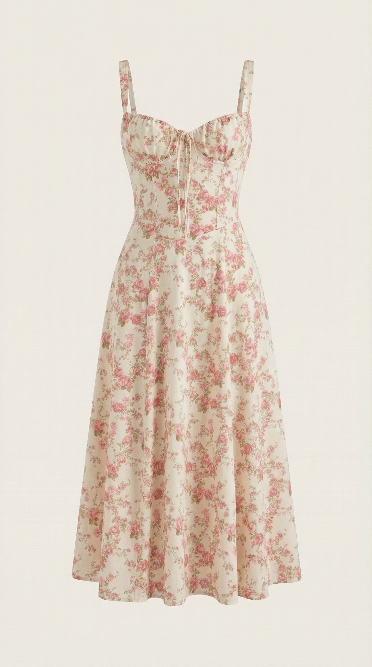 Summer Midi Dress for Women - Lightweight Cotton, Casual A-Line Design, Perfect for Outdoor Events and Warm Weather