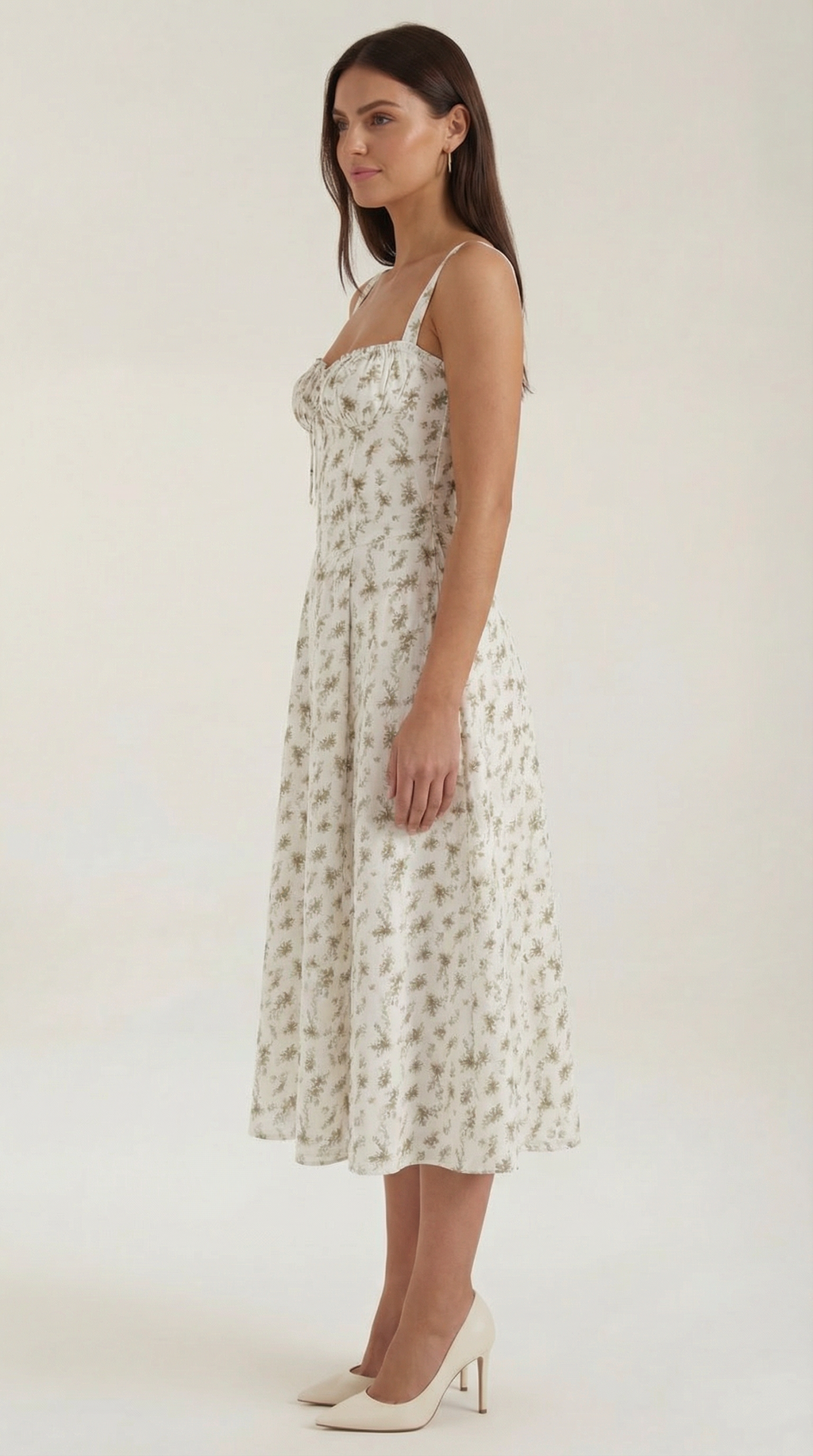 Summer Midi Dress for Women - Lightweight Cotton, Casual A-Line Design, Perfect for Outdoor Events and Warm Weather