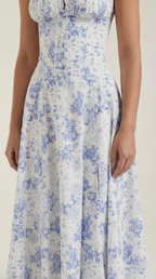 Summer Midi Dress for Women - Lightweight Cotton, Casual A-Line Design, Perfect for Outdoor Events and Warm Weather