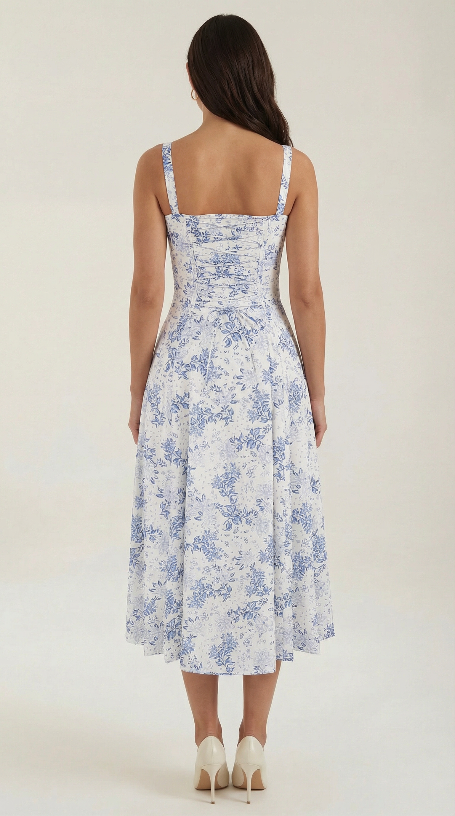 Summer Midi Dress for Women - Lightweight Cotton, Casual A-Line Design, Perfect for Outdoor Events and Warm Weather