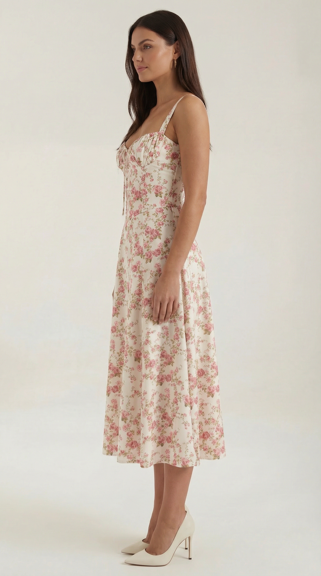 Summer Midi Dress for Women - Lightweight Cotton, Casual A-Line Design, Perfect for Outdoor Events and Warm Weather