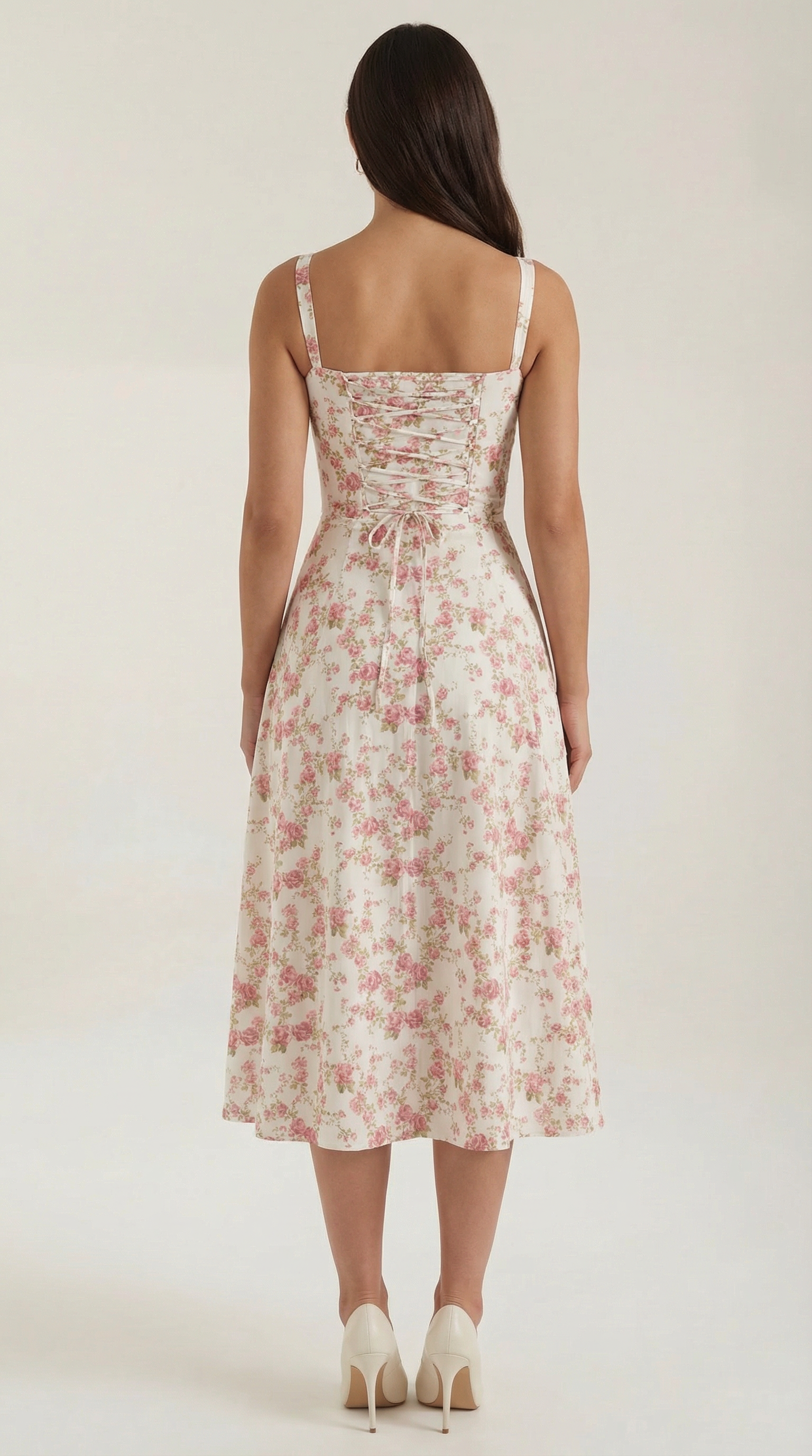 Summer Midi Dress for Women - Lightweight Cotton, Casual A-Line Design, Perfect for Outdoor Events and Warm Weather