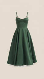 Tulle Midi Dress with Isolde Design for Elegant Events and Special Occasions