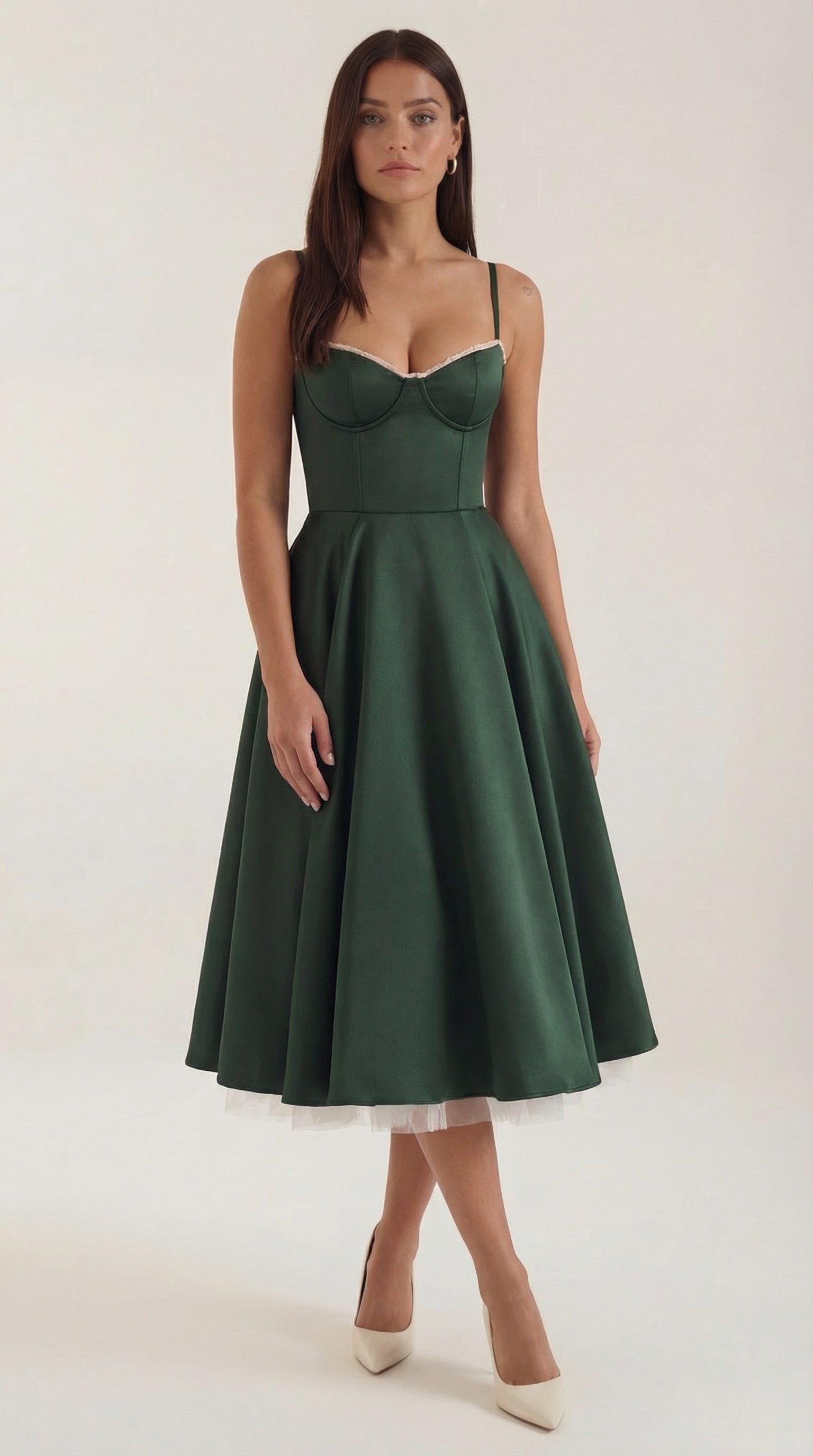 Tulle Midi Dress with Isolde Design for Elegant Events and Special Occasions