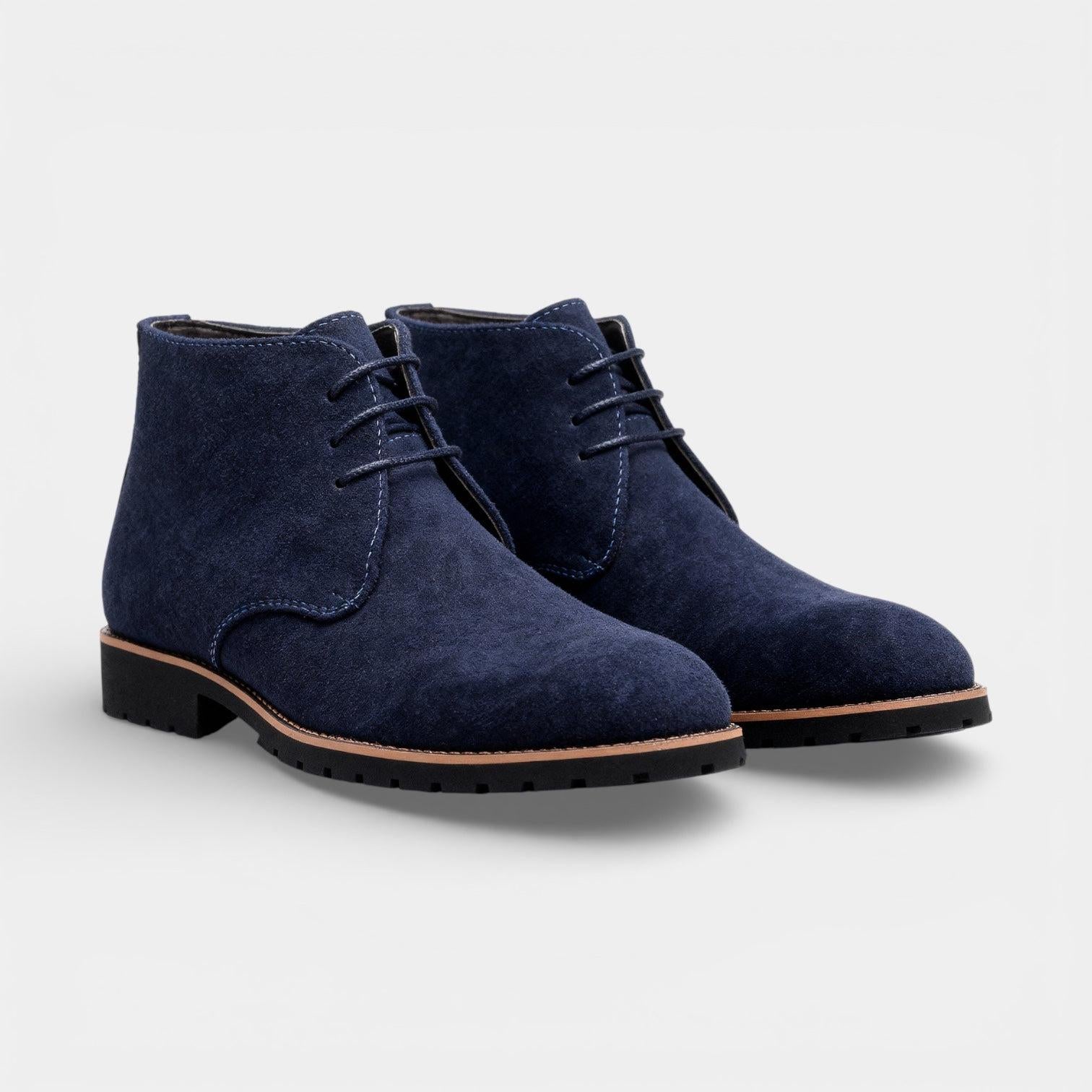 Vegan Leather Chukka Boots for Men – Lace-Up Chelsea Style for Casual Wear