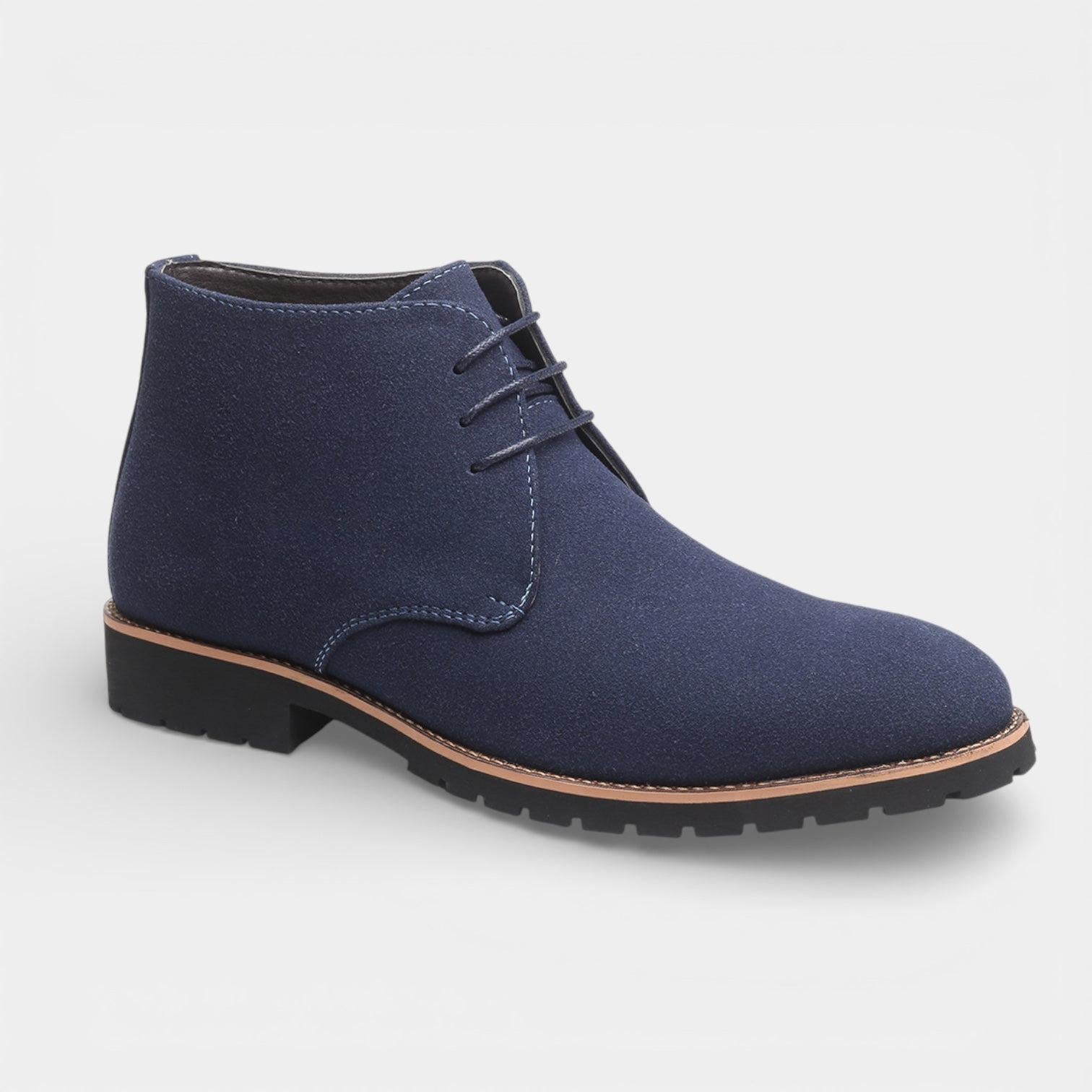 Vegan Leather Chukka Boots for Men – Lace-Up Chelsea Style for Casual Wear