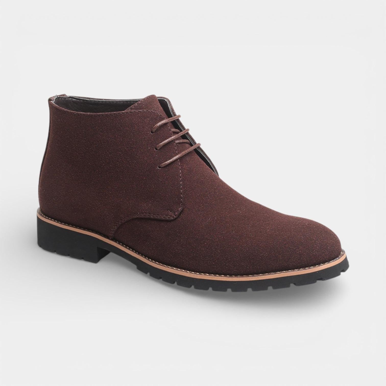 Vegan Leather Chukka Boots for Men – Lace-Up Chelsea Style for Casual Wear