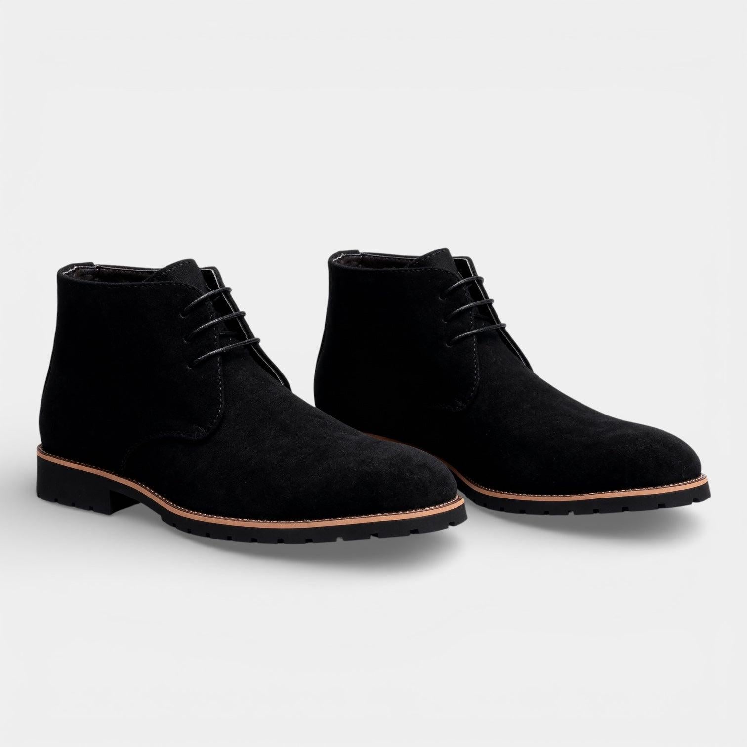 Vegan Leather Chukka Boots for Men – Lace-Up Chelsea Style for Casual Wear