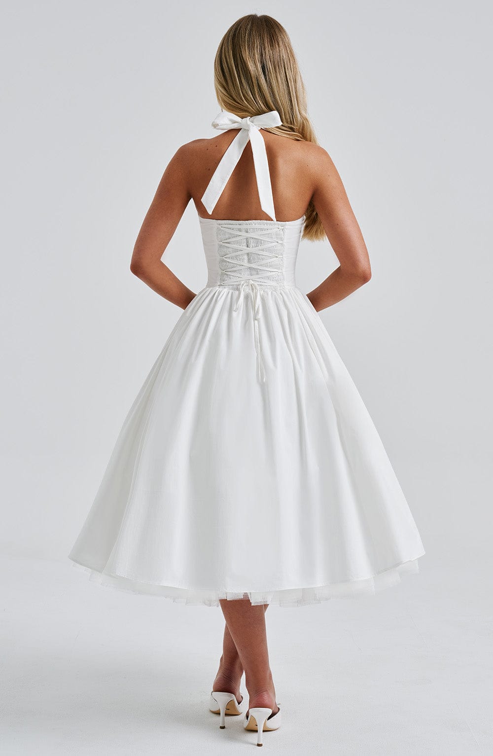 Wedding Guest Midi Dress - Elegant Esplendor Design in Soft Fabric for Formal Events