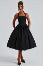 Wedding Guest Midi Dress - Elegant Esplendor Design in Soft Fabric for Formal Events