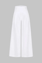 Wide-Leg Trousers in Soft Fabric for Casual or Office Wear