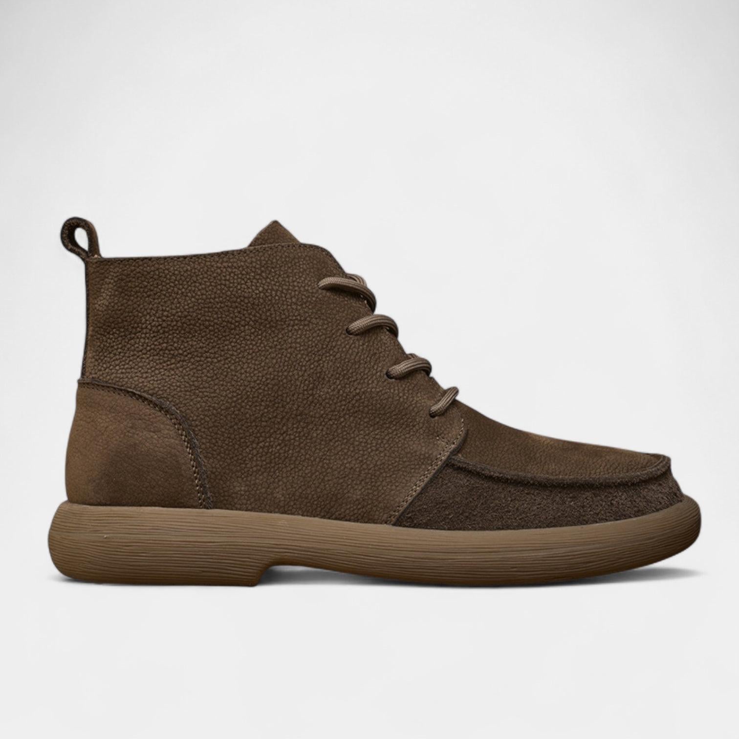 Wide Toe Box Leather Ankle Boots for Men | Barefoot Style | Comfortable Footwear for Casual Wear