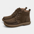 Wide Toe Box Leather Ankle Boots for Men | Barefoot Style | Comfortable Footwear for Casual Wear