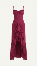 Wisteria Floral Maxi Dress - Lightweight Cotton Blend - Casual Summer Wear - Sleeveless Design