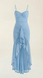 Wisteria Floral Maxi Dress - Lightweight Cotton Blend - Casual Summer Wear - Sleeveless Design