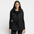 Women's Lightweight Quilted Puffer Vest with Hood - Stylish Insulated Gilet for Outdoor and Casual Wear