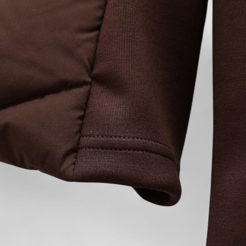 Women's Quilted Windbreaker Jacket with Stretch Sleeves for Outdoor Activities and Casual Wear
