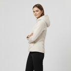 Women's Quilted Windbreaker Jacket with Stretch Sleeves for Outdoor Activities and Casual Wear