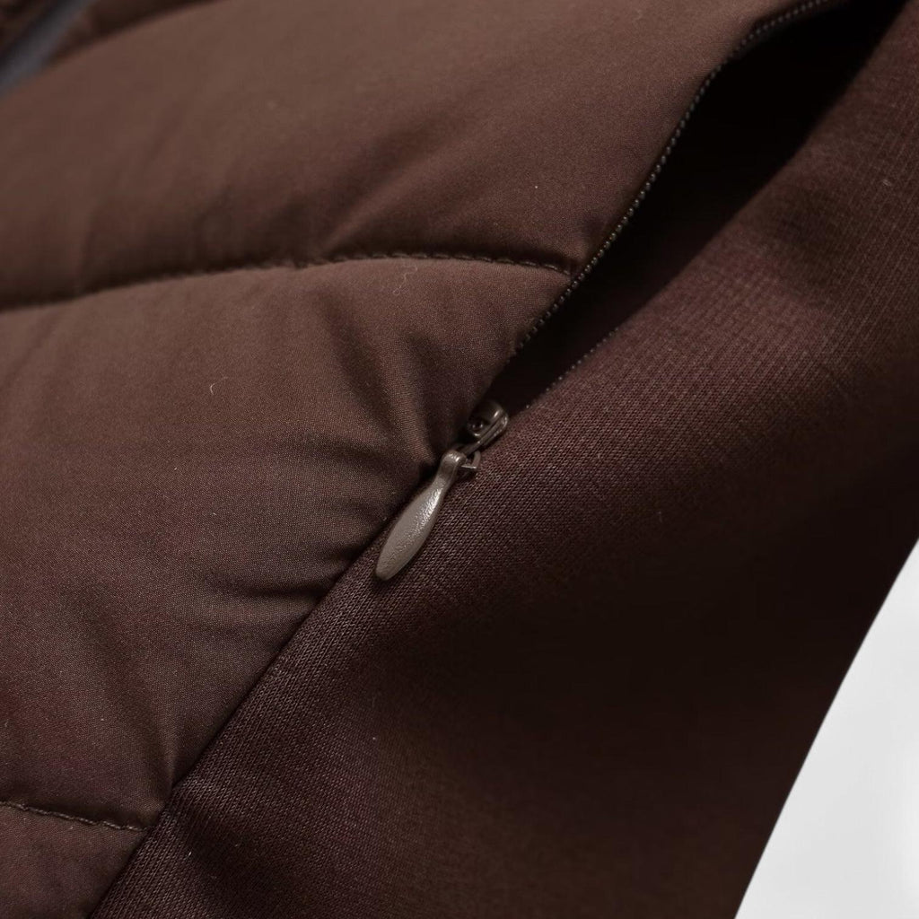 Women's Quilted Windbreaker Jacket with Stretch Sleeves for Outdoor Activities and Casual Wear