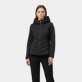 Women's Quilted Windbreaker Jacket with Stretch Sleeves for Outdoor Activities and Casual Wear