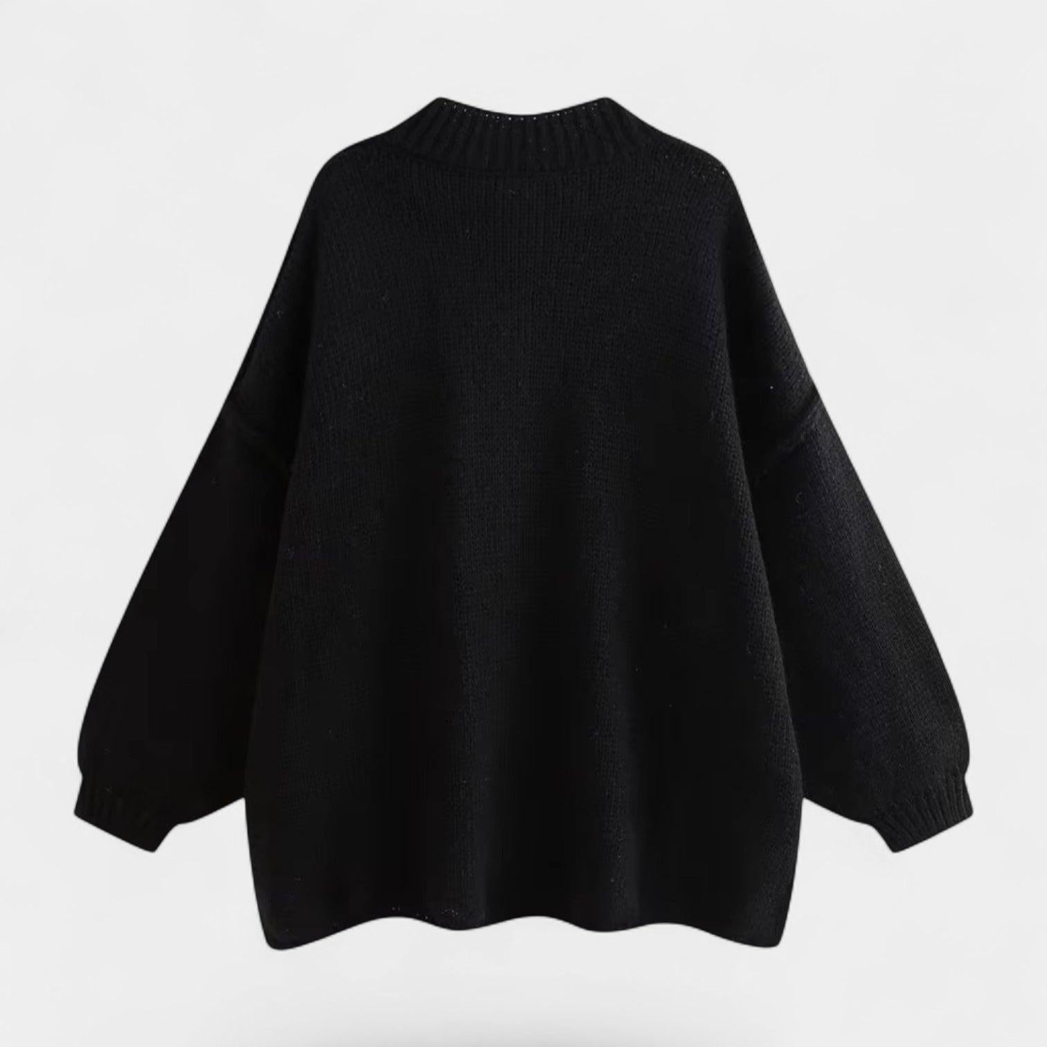 Women's Soft Knitted Oversized Cardigan for Casual Wear - Cozy Layering Piece