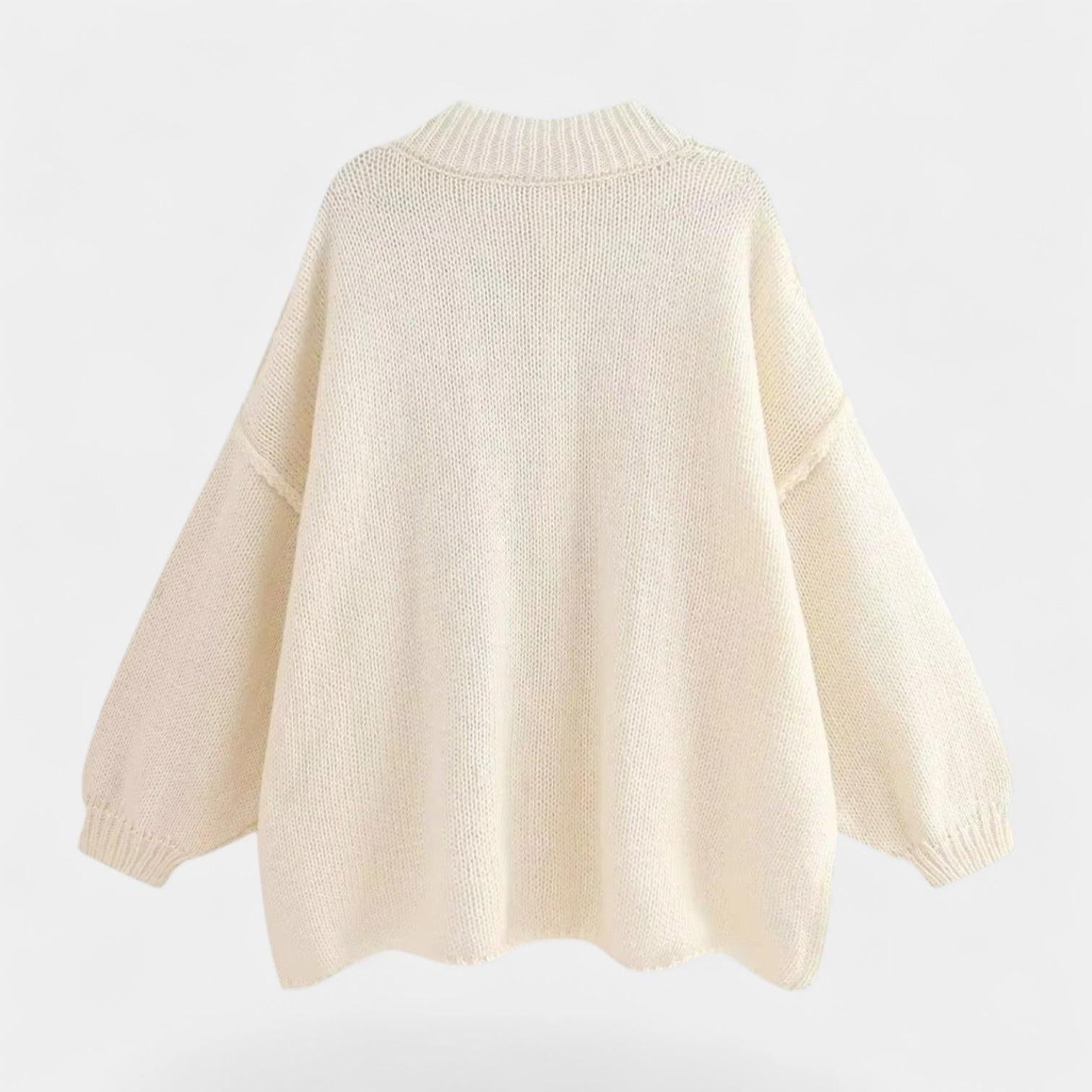 Women's Soft Knitted Oversized Cardigan for Casual Wear - Cozy Layering Piece