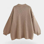 Women's Soft Knitted Oversized Cardigan for Casual Wear - Cozy Layering Piece
