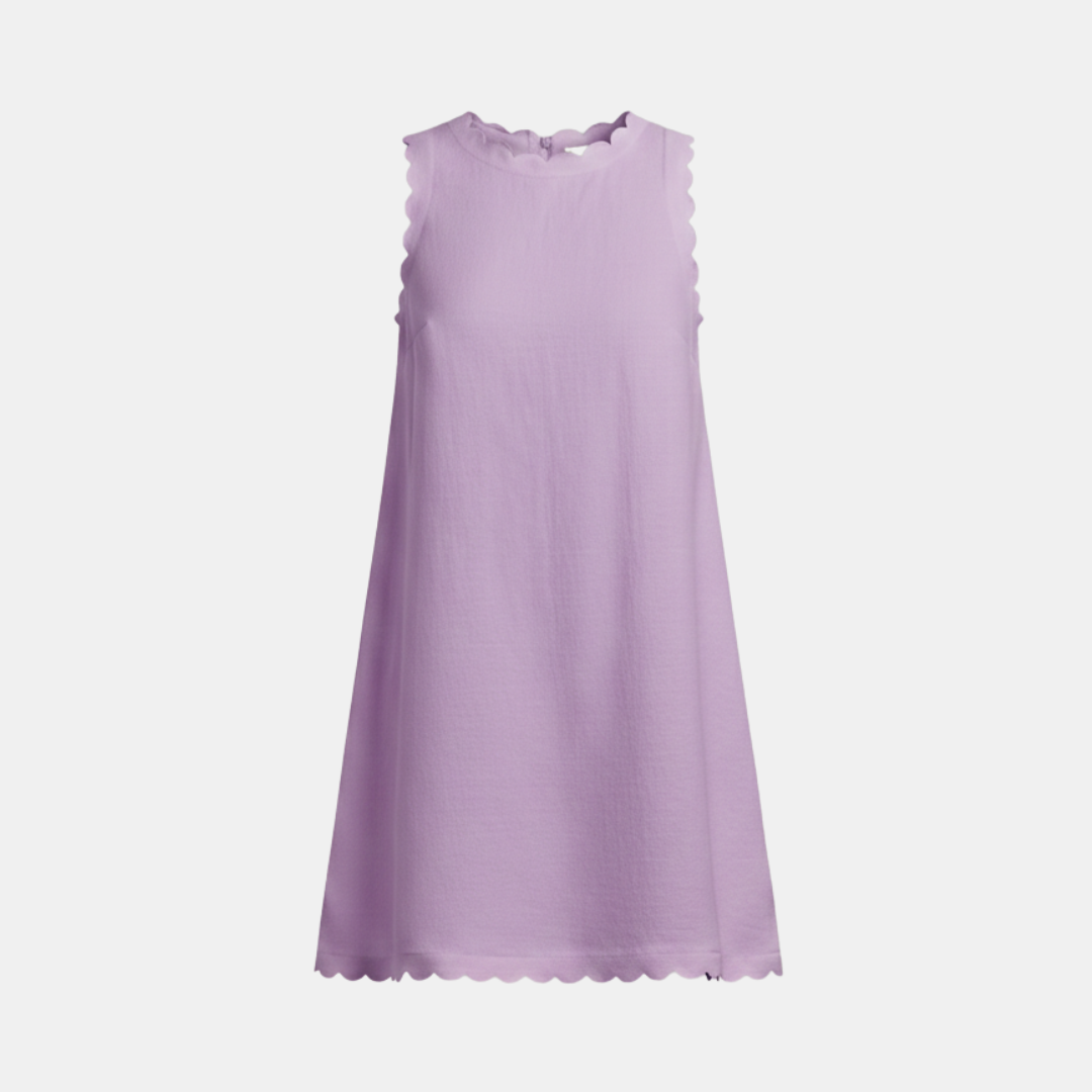 Women's White Linen Mini Dress - Casual Summer Style for Everyday Wear
