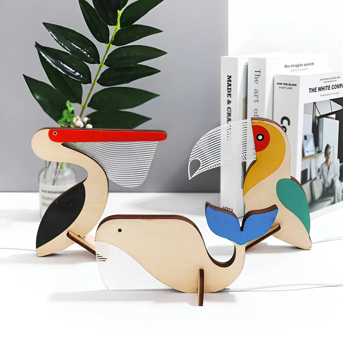 Wooden Animal Table Lamp – Kids Room, Nursery Decor