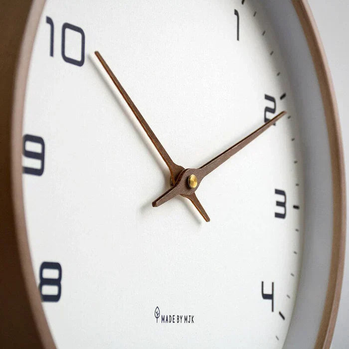 Wooden Wall Clock – Nordic Design, Home Decor – Living Room, Gift