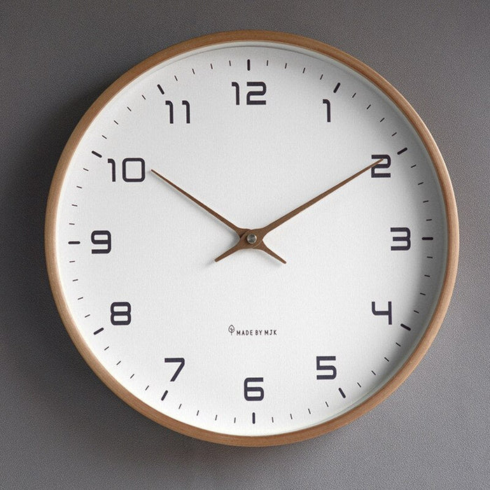 Wooden Wall Clock – Nordic Design, Home Decor – Living Room, Gift
