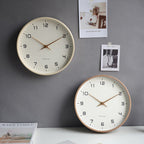 Wooden Wall Clock – Nordic Design, Home Decor – Living Room, Gift