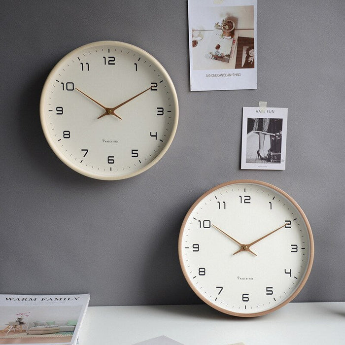 Wooden Wall Clock – Nordic Design, Home Decor – Living Room, Gift