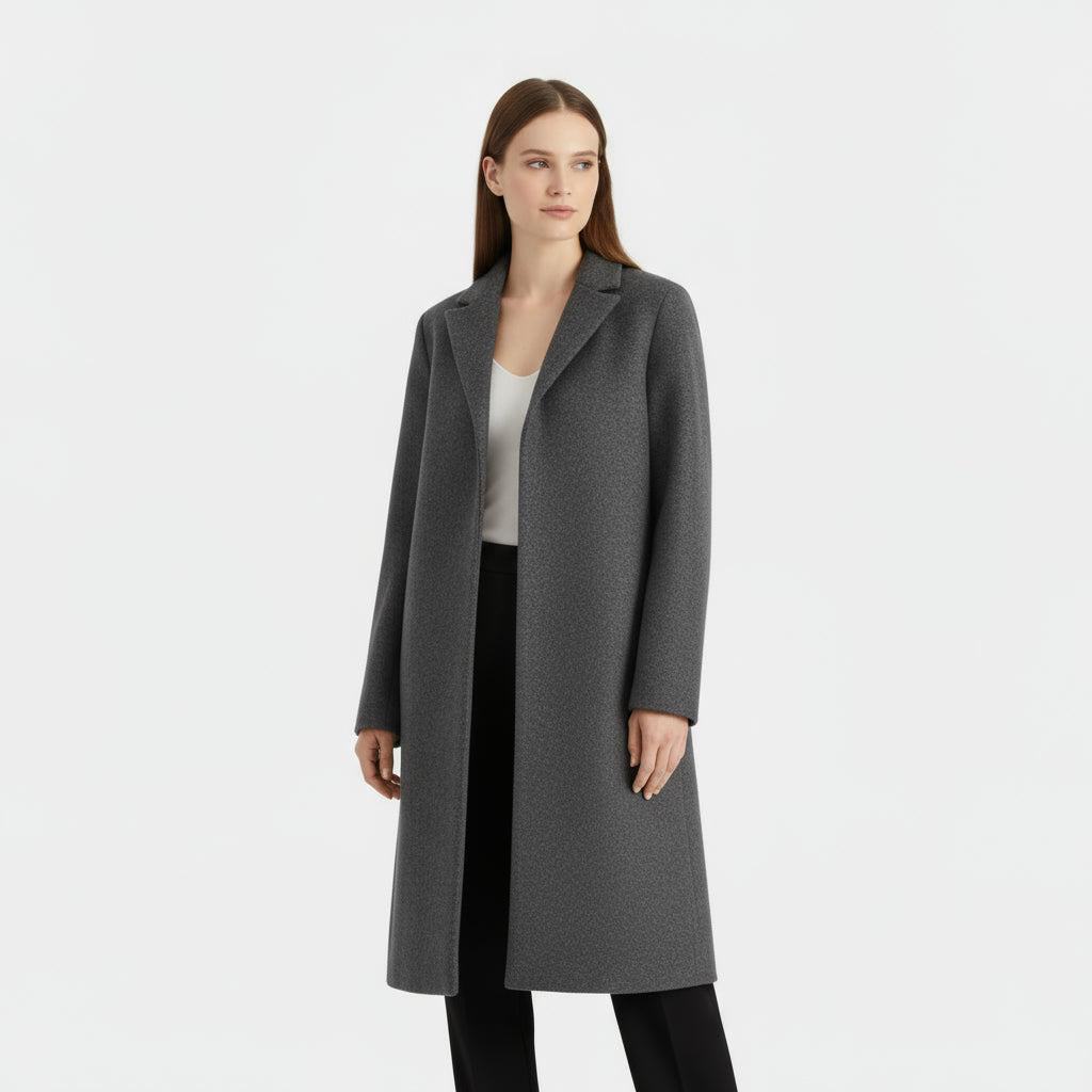 Wool Trench Coat for Women - Classy One-Piece Design for Stylish Outerwear