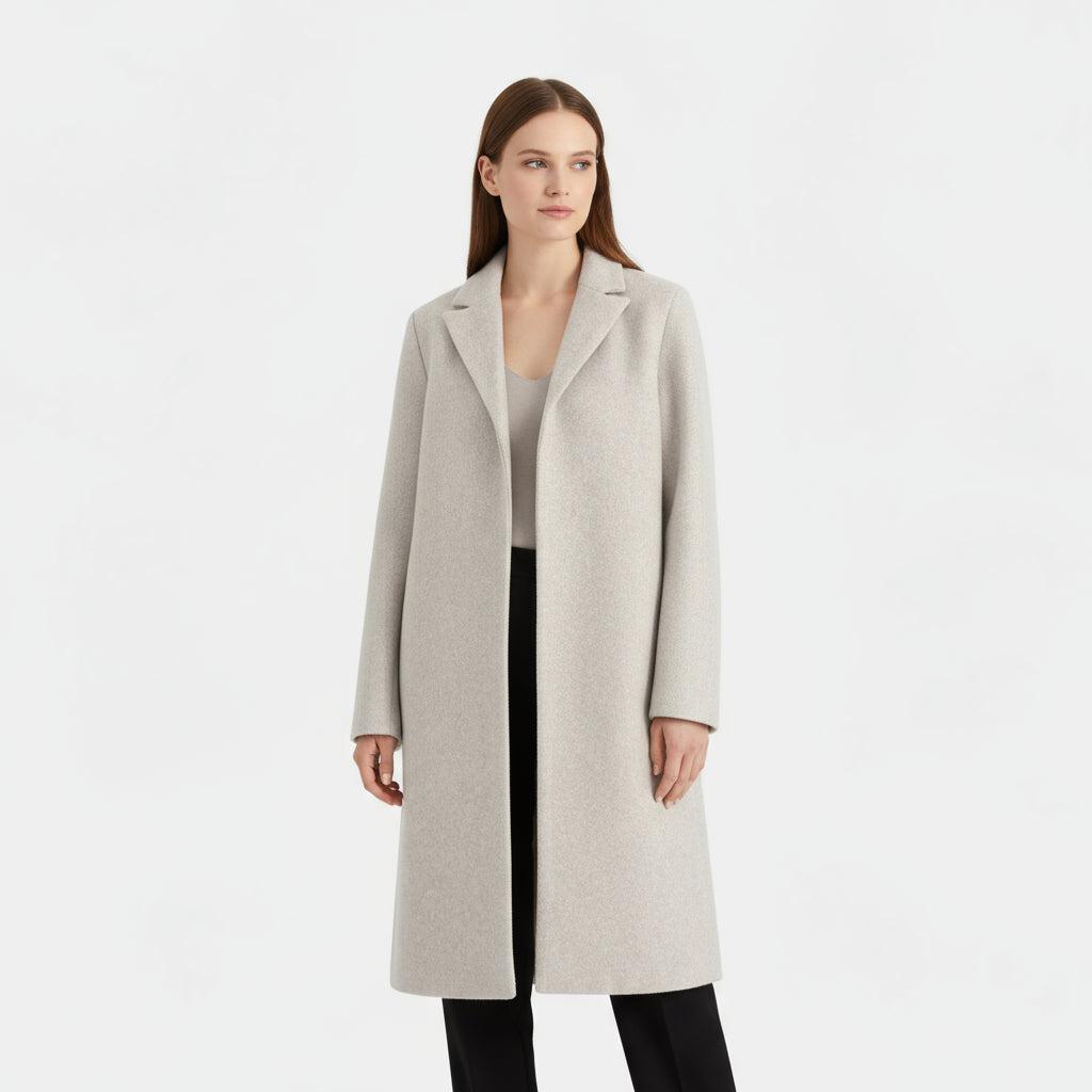 Wool Trench Coat for Women - Classy One-Piece Design for Stylish Outerwear