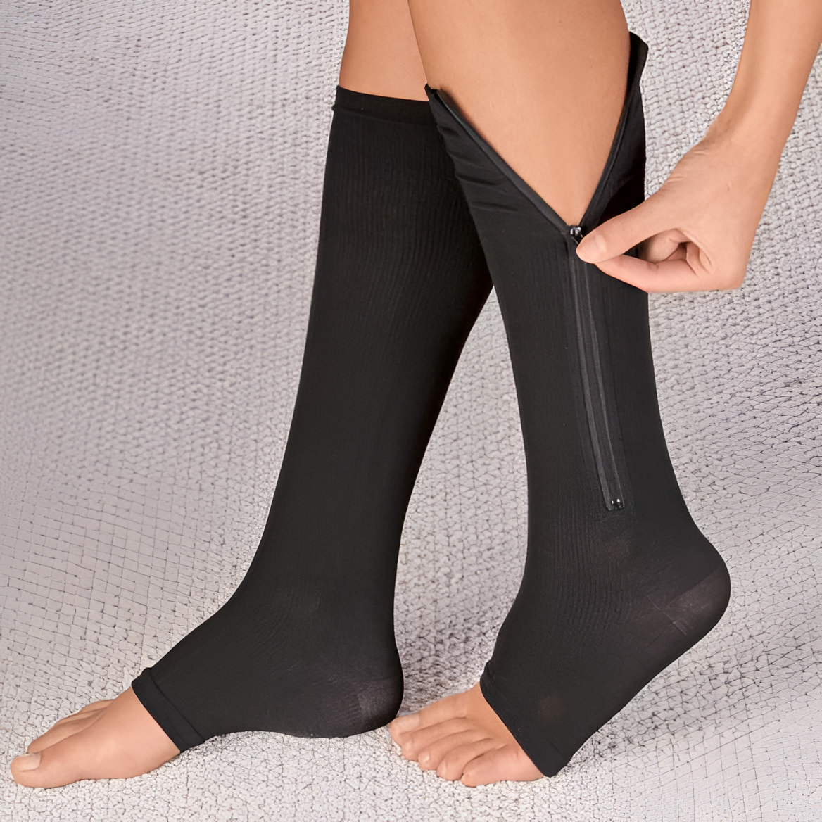 Zippered Compression Socks 20-30 mmHg – Recovery Support, Daily Comfort