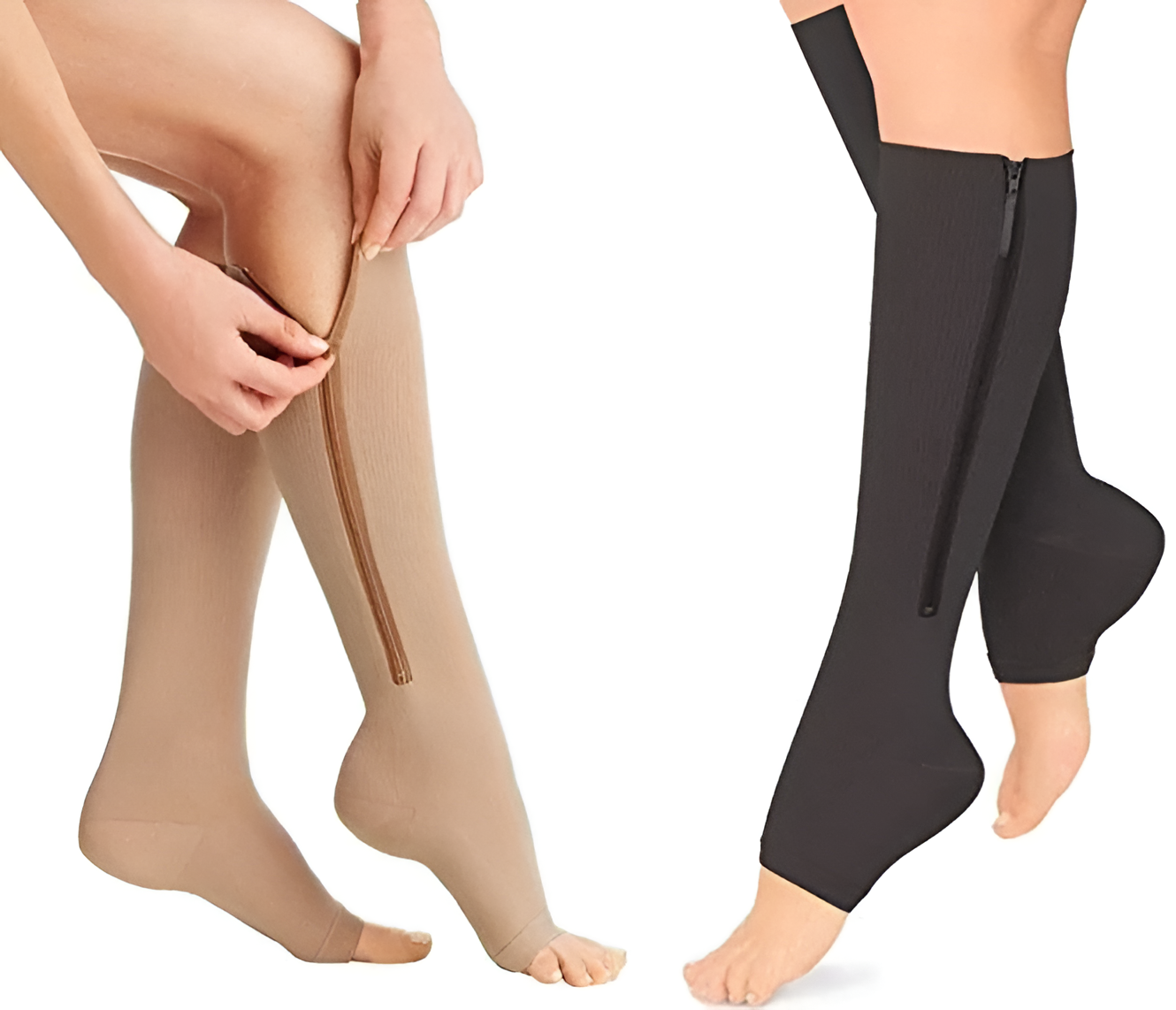 Zippered Compression Socks 20-30 mmHg – Recovery Support, Daily Comfort