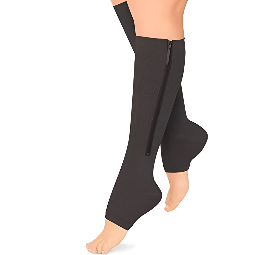 Zippered Compression Socks 20-30 mmHg – Recovery Support, Daily Comfort