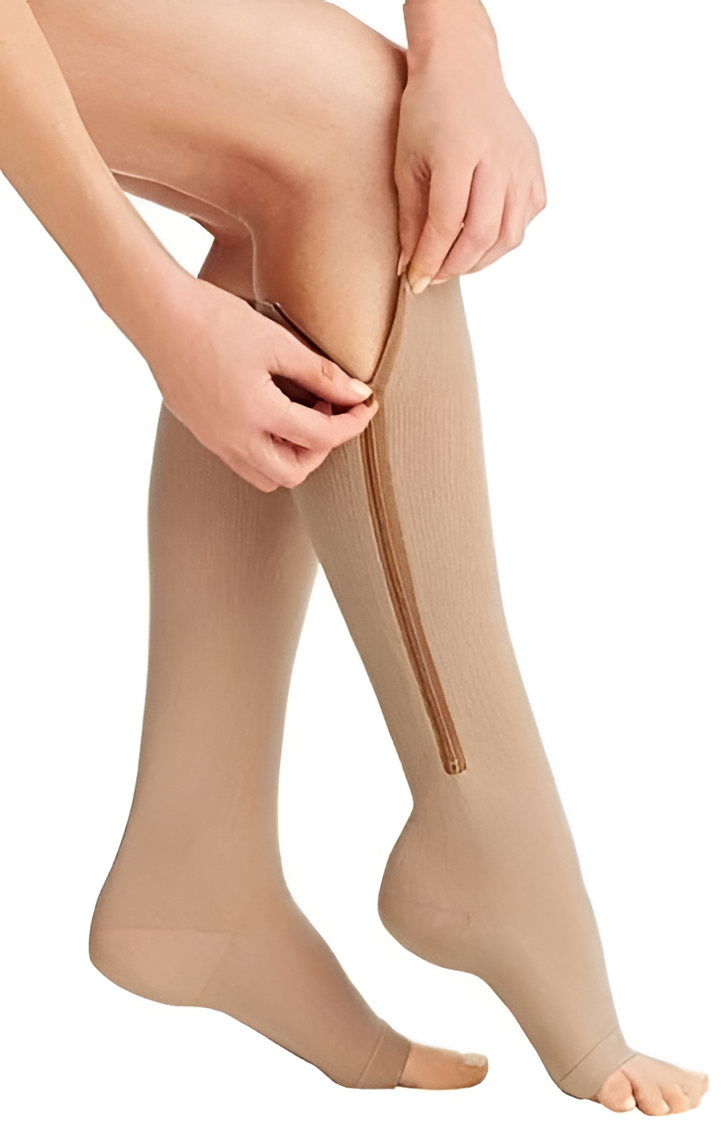 Zippered Compression Socks 20-30 mmHg – Recovery Support, Daily Comfort